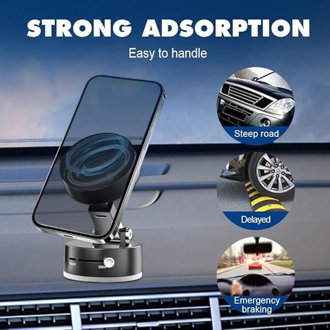 📱 Vacuum Magnetic Suction Phone Holder – Secure, Flexible, and Hassle-Free Say goodbye to uns