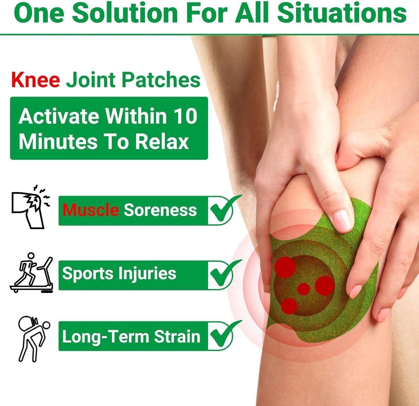 Self-Heating Knee Patches – Fast, Natural Pain Relief (Pack of 10,20,30)