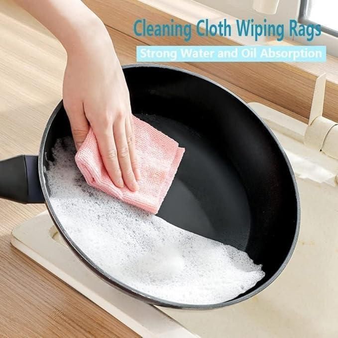🧽 Reusable Microfiber Cleaning Cloth – 20 PCS with Dispenser Box