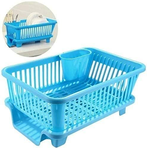 🍽️ 3-in-1 Kitchen Dish Drainer Rack – Dry & Organize with No Mess!