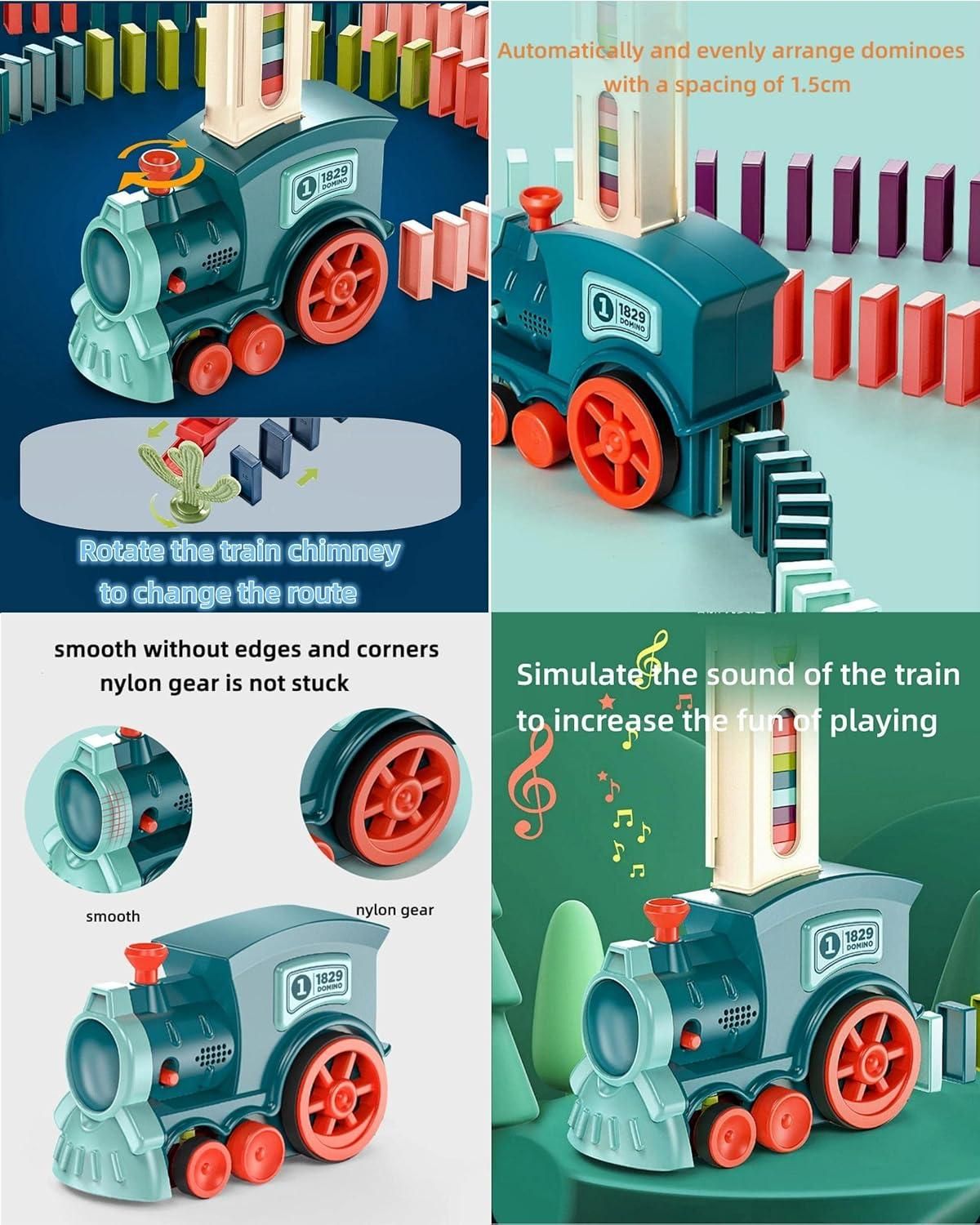 🚂 Train Domino Set for Kids – BPA-Free, Fun Sound Effects & Endless Play!